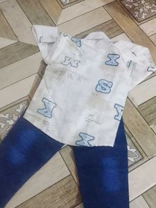 Cute Boys Shirt &amp; Jeans Set