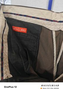 Nice Pair Of SCULLERS Cotton (Lines) Chinos - 34 W