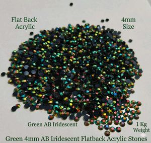 Green AB Iridescent Flatback