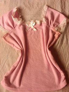 Pink Lace Trimmed Top