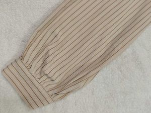Striped Button-Up Cropped shirt