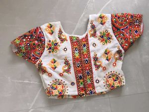 Embroidered Mirror Work Blouse