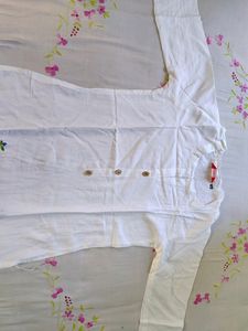 White Kurti &amp; Palazzo Set