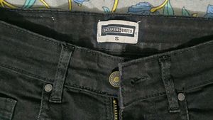 SASSAFRAS  High Waisted Black Wide Leg Jeans