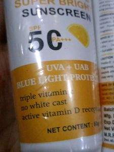 Sunswitch Vitamin C+E Super Bright Sunscreen