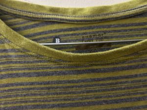 Striped 3/4 Sleeve Casual Top