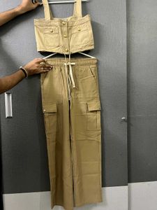 Premium Luxurious Stylish Linen Blend Cargo Set