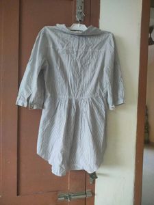 Striped Lace Detail Shirt