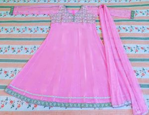 Pink Anarkali Kurta
