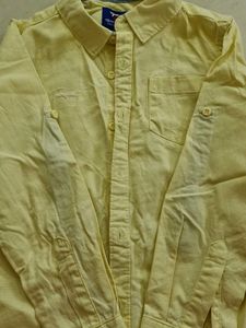 Men's Yellow Long Sleeve Shirt