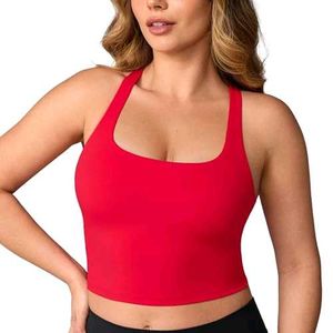 Red halter neck Tank Top