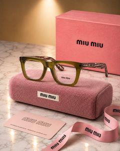 Miu- Miu Black Rectangular Eyeglasses