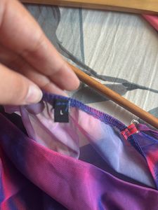Tie-Dye Mesh Crop Cami Top