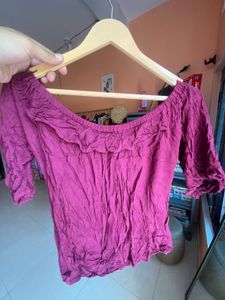 Off-Shoulder Ruffled Top