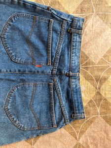 blue denim skirt