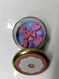 Handmade Heart Scented Jar Candle jasmine  fregenc