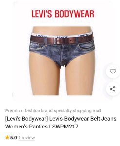 Levi's Denim Print Briefs/Panty