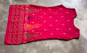 Pure Cotton Red Beautiful Kurta