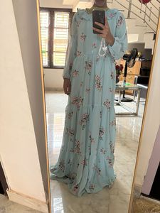 Flowy Floral Tiered Maxi Gown
