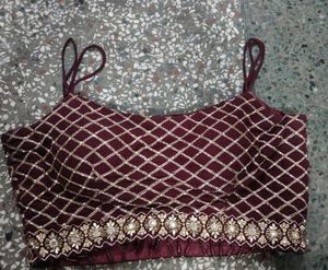 Embellished Designer Blouse with sharara