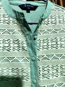 Teal Lace Top