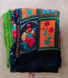 sarees two peices combo of 4.