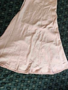 Pink Satin Skirt