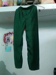 Stylish Green Corduroy Palazzo Pants