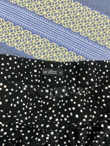 Black Polka Dot Shorts with Lace Trim