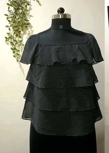 Ruffle Polka Dot Top