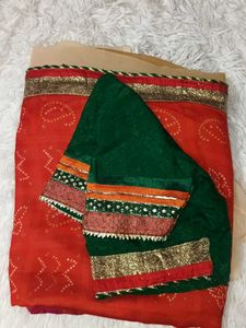 saree with blouse 🥳🤩