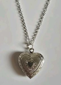 Heart Locket Necklace Openable