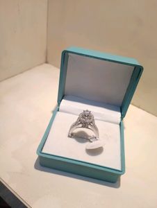 Zirconia Diamond Stones Ring Silver 925(Wt: 5.500)
