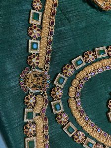 South Indian bridal set copper polish (Geru shade)