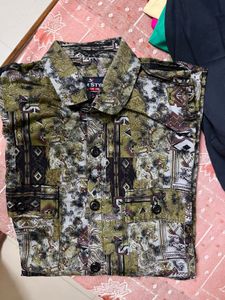 Vintage Patterned Button-Down