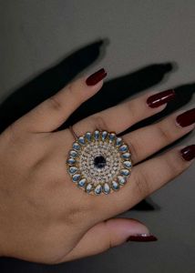 Exquisite Kundan & Stone Studded Ring