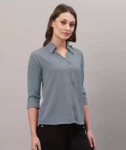 Stylish Grey Button-Up Shirt