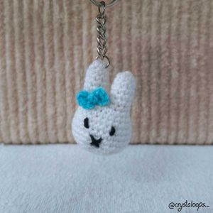Crochet Bunny Keychain