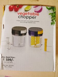 Vegetable Chopper With 5 Blades