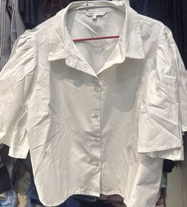 White Puff Sleeve Top