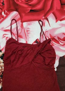 Red Spaghetti Strap Top