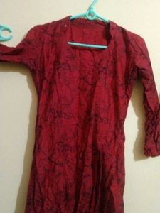Elegant Red Kurta