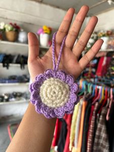 Handmade Crochet Flower Hair set