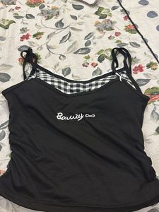 Cute Black Camisole Top