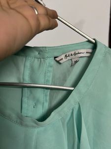 Mint Green Ruffle top