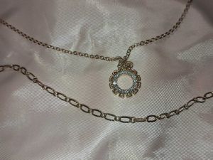 set of 2 Elegant Pendant and chain Necklace