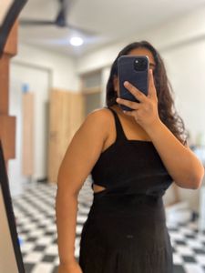 Cutout Black Dress