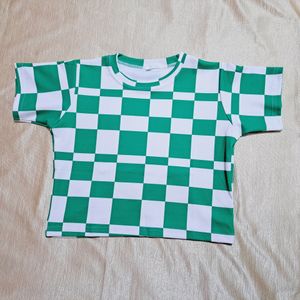 Price Drop Only For Today Women Crop T Shirt Green