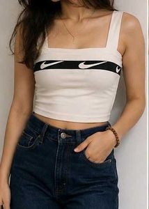 Nike Crop Top - Off White