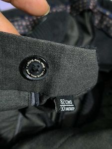 Men's Charcoal Grey Formal Trousers